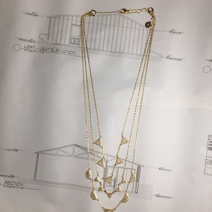 Stella & Dot Pave Chevron 3 in 1 Necklace